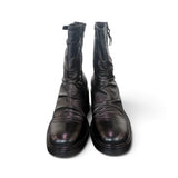 Stivaletto arricciato pelle nera Mjus<BR/> 