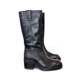 Stivale donna zip 3/4  pelle nera Mjus<BR/> 