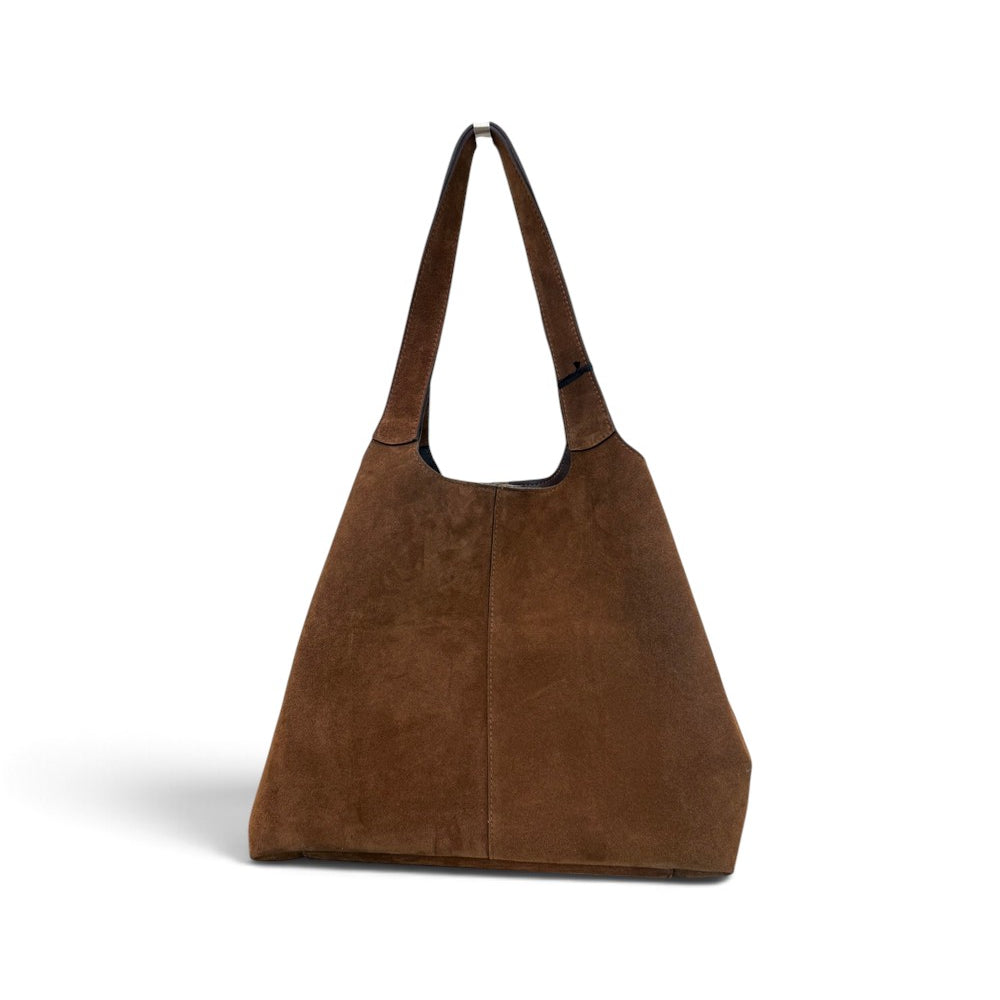 Borsa shopping camoscio cuoio Naomi 