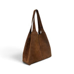 Borsa shopping camoscio cuoio Naomi 