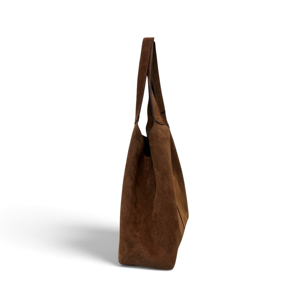 Borsa shopping camoscio cuoio Naomi 