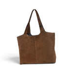 Borsa shopping camoscio cuoio Naomi 