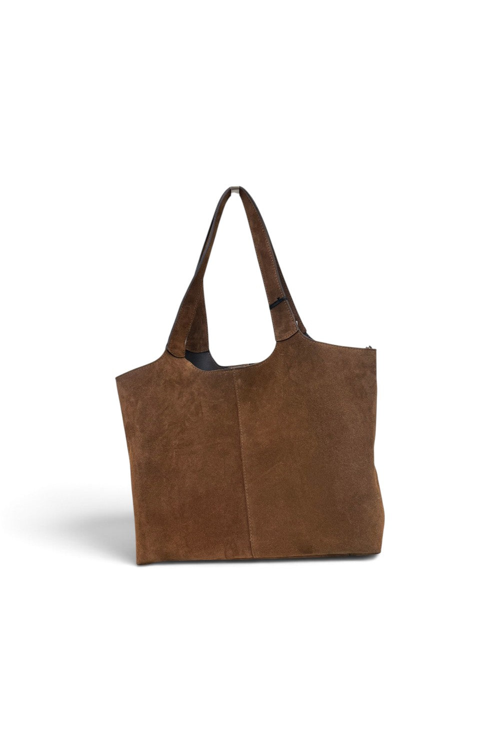 Borsa shopping camoscio cuoio Naomi 