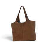 Borsa shopping camoscio cuoio Naomi 