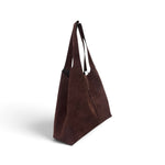 Borsa shopping camoscio testa di moro Naomi 