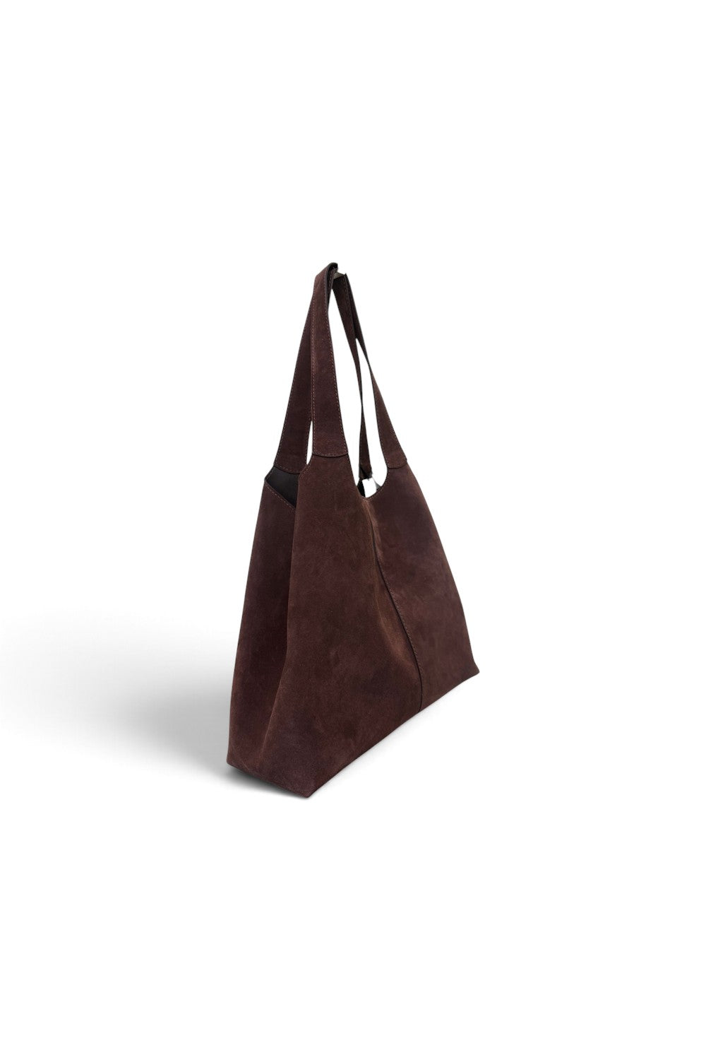 Borsa shopping camoscio testa di moro Naomi 