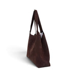 Borsa shopping camoscio testa di moro Naomi 
