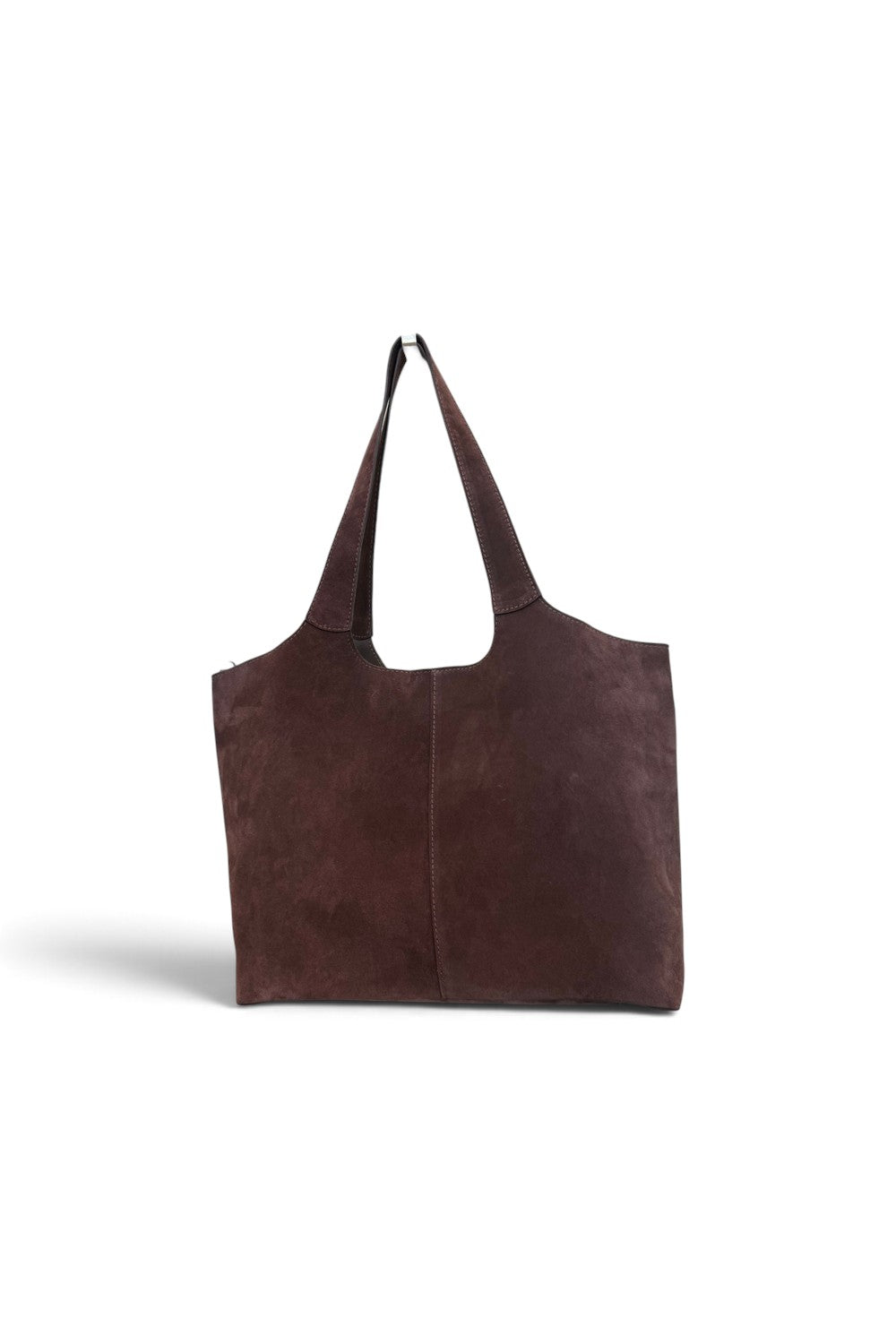 Borsa shopping camoscio testa di moro Naomi 