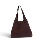 Borsa shopping camoscio testa di moro Naomi 