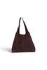 Borsa shopping camoscio testa di moro Naomi