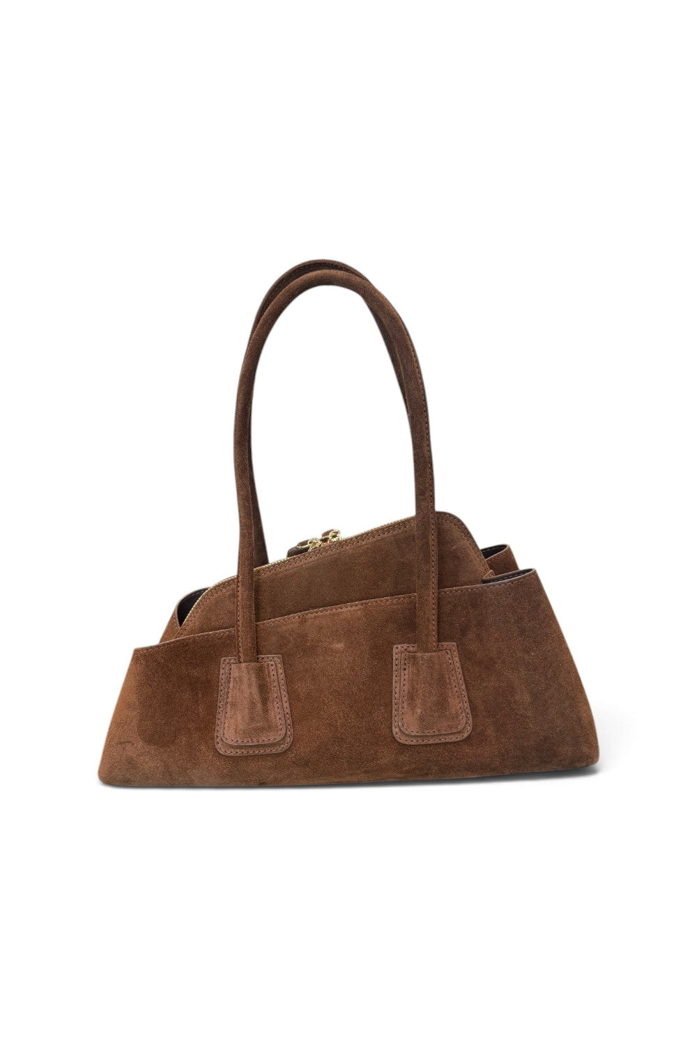 Borsa shopping asimmetrica camoscio cuoio Naomi 