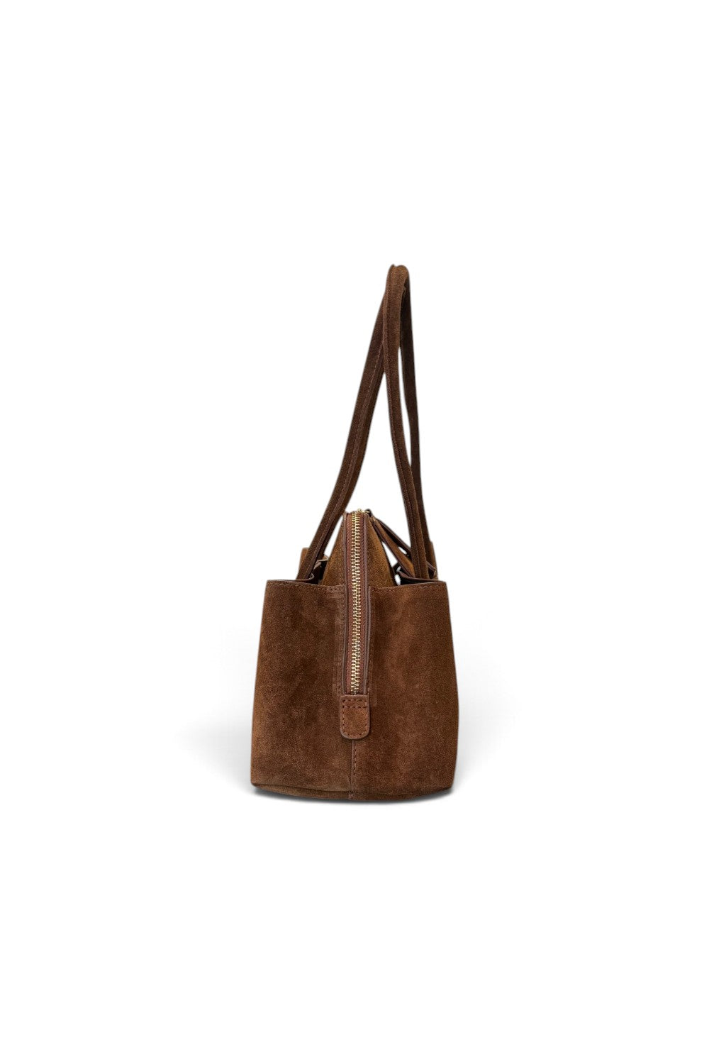 Borsa shopping asimmetrica camoscio cuoio Naomi 