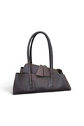Borsa shopping asimmetrica  pelle testa di moro Naomi