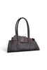 Borsa shopping asimmetrica  pelle testa di moro Naomi