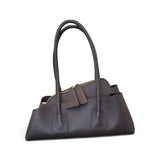 Borsa shopping asimmetrica  pelle testa di moro Naomi 