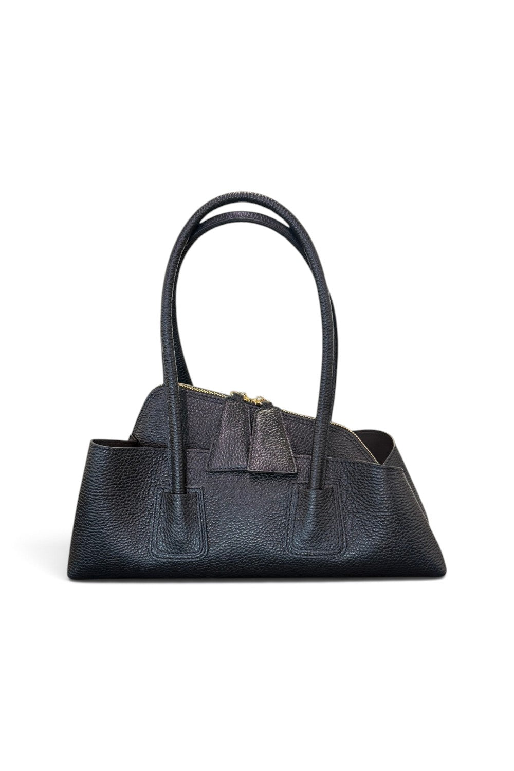Borsa shopping asimmetrica  pelle nera Naomi 