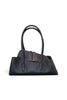 Borsa shopping asimmetrica  pelle nera Naomi