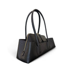 Borsa shopping asimmetrica  pelle nera Naomi 