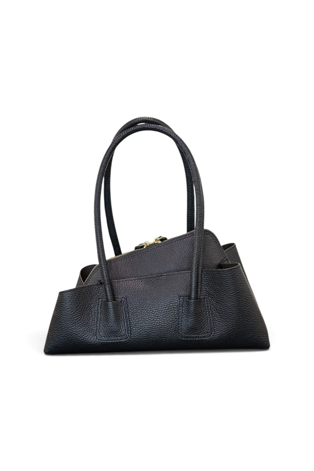 Borsa shopping asimmetrica  pelle nera Naomi 