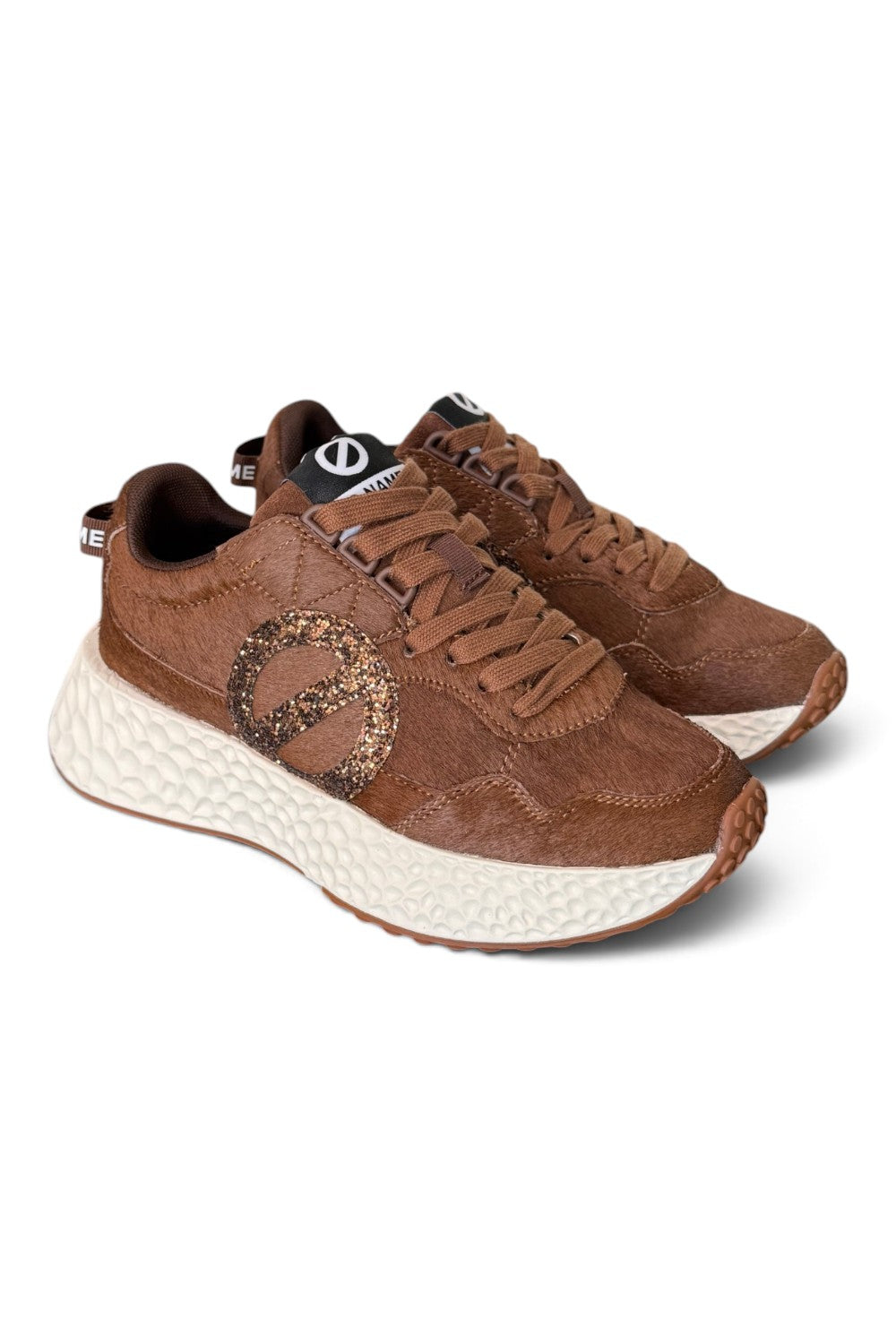 Sneaker No-Name donna Carter Jogger pony testa di moro 