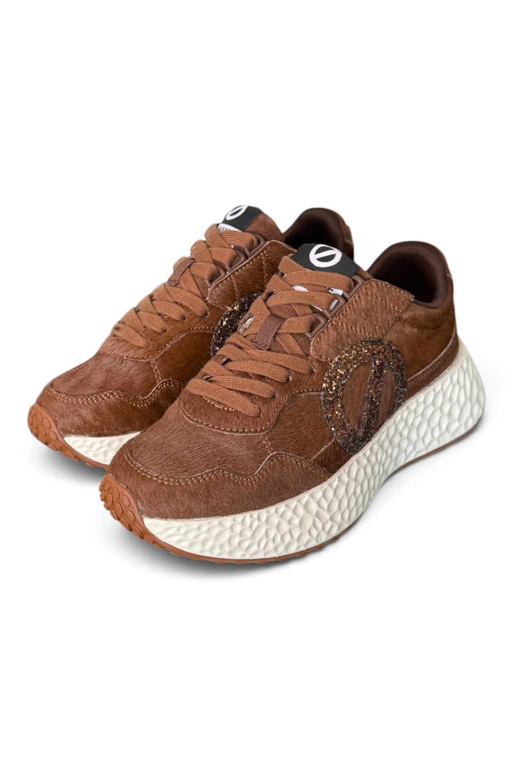 Sneaker No-Name donna Carter Jogger pony testa di moro 