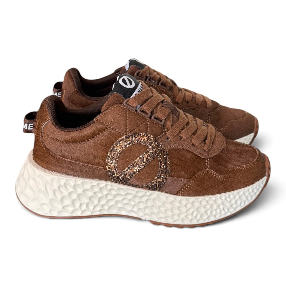 Sneaker No-Name donna Carter Jogger pony testa di moro 