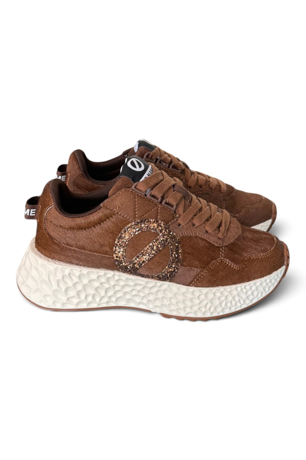 Sneaker No-Name donna Carter Jogger pony testa di moro 