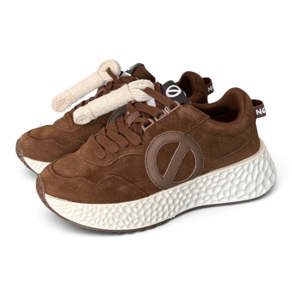 Sneaker No-Name donna Carter Jogger suede testa di moro 