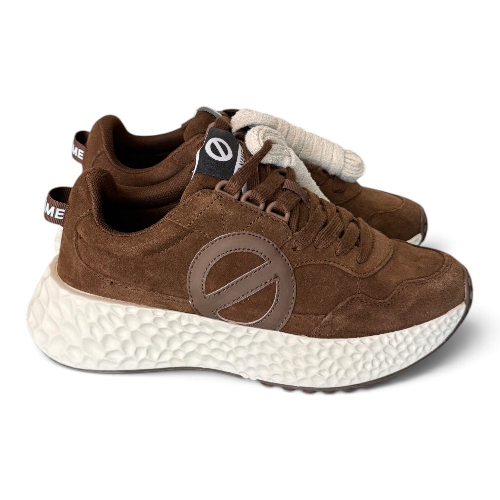 Sneaker No-Name donna Carter Jogger suede testa di moro 