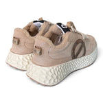 Sneaker No-Name suede beige Carter imbottita 