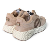 Sneaker No-Name suede beige Carter imbottita 