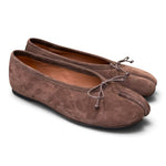 Ballerina split toe Officina suede testa di moro 