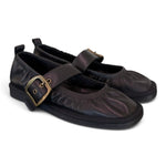 Ballerina cintino pelle nera Palomitas 