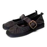 Ballerina cintino pelle nera Palomitas 