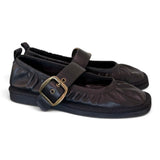 Ballerina cintino pelle nera Palomitas 