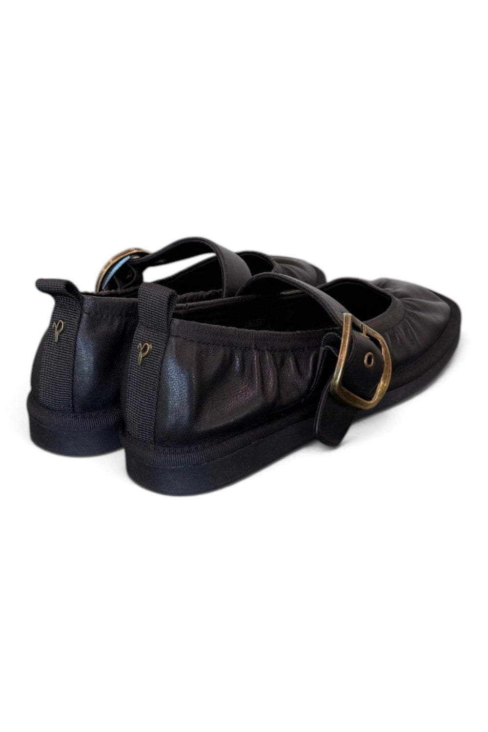 Ballerina cintino pelle nera Palomitas 