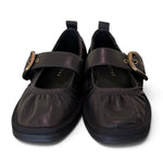 Ballerina cintino pelle nera Palomitas 