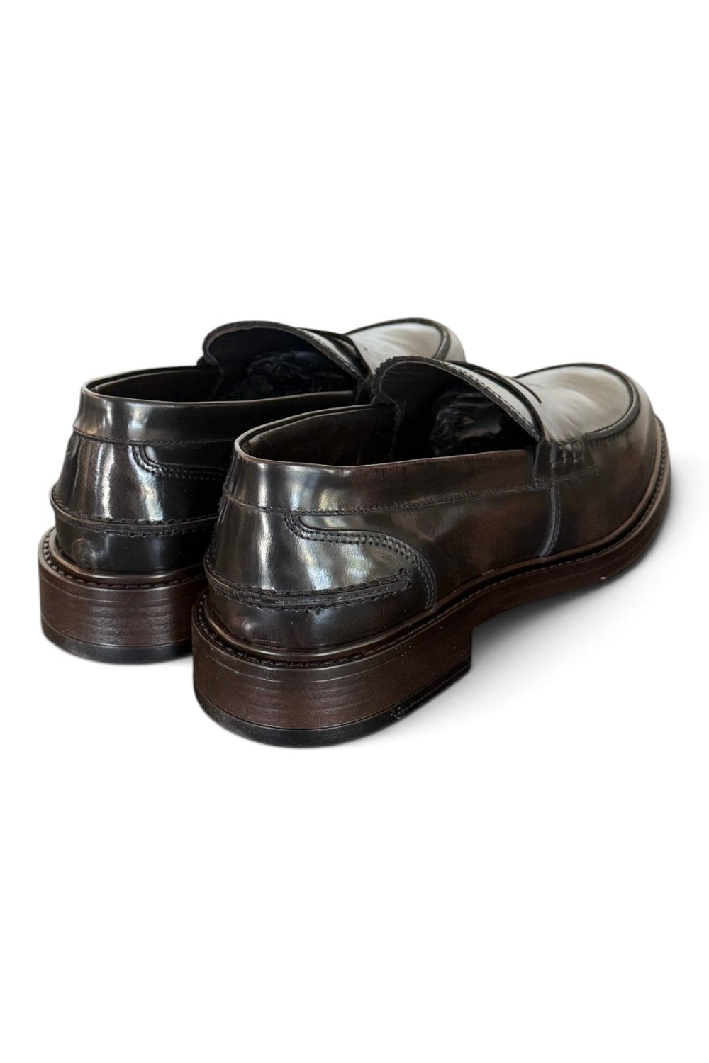 Mocassino pelle spazzolata moro Pawelks 