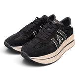 Sneaker donna Bethcoin 8504 Premiata nera strass 