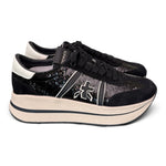 Sneaker donna Bethcoin 8504 Premiata nera strass 