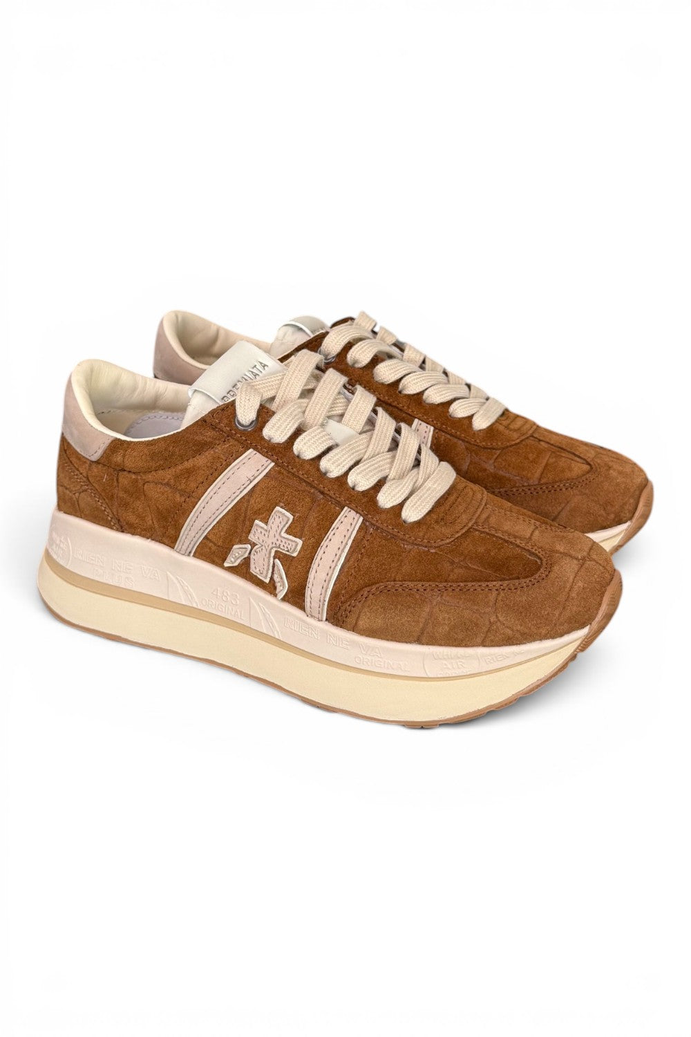 Sneaker donna Bethcoin 8509 Premiata suede cuoio 