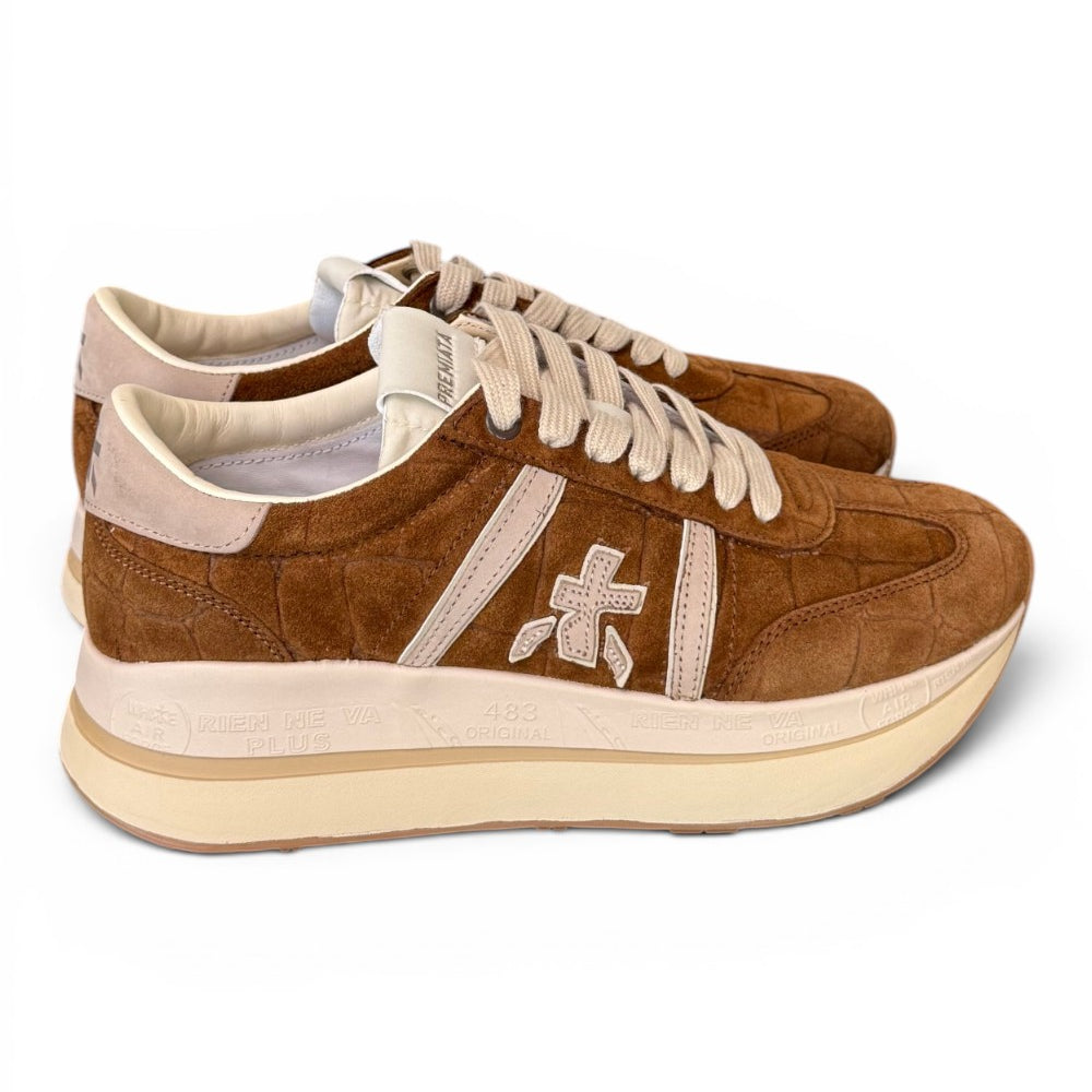 Sneaker donna Bethcoin 8509 Premiata suede cuoio 