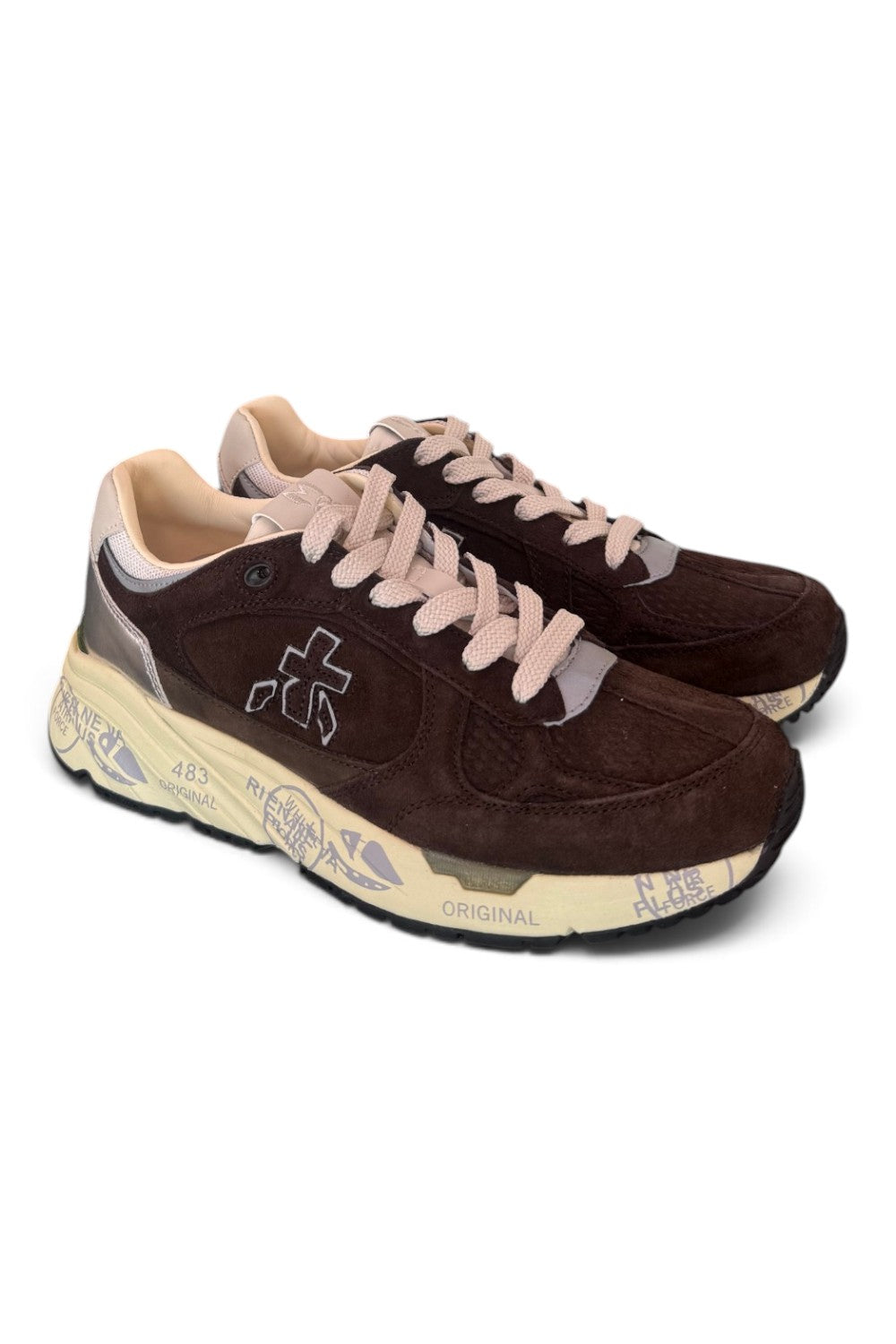 Sneaker donna Mased 8596 Premiata testa di moro suede 