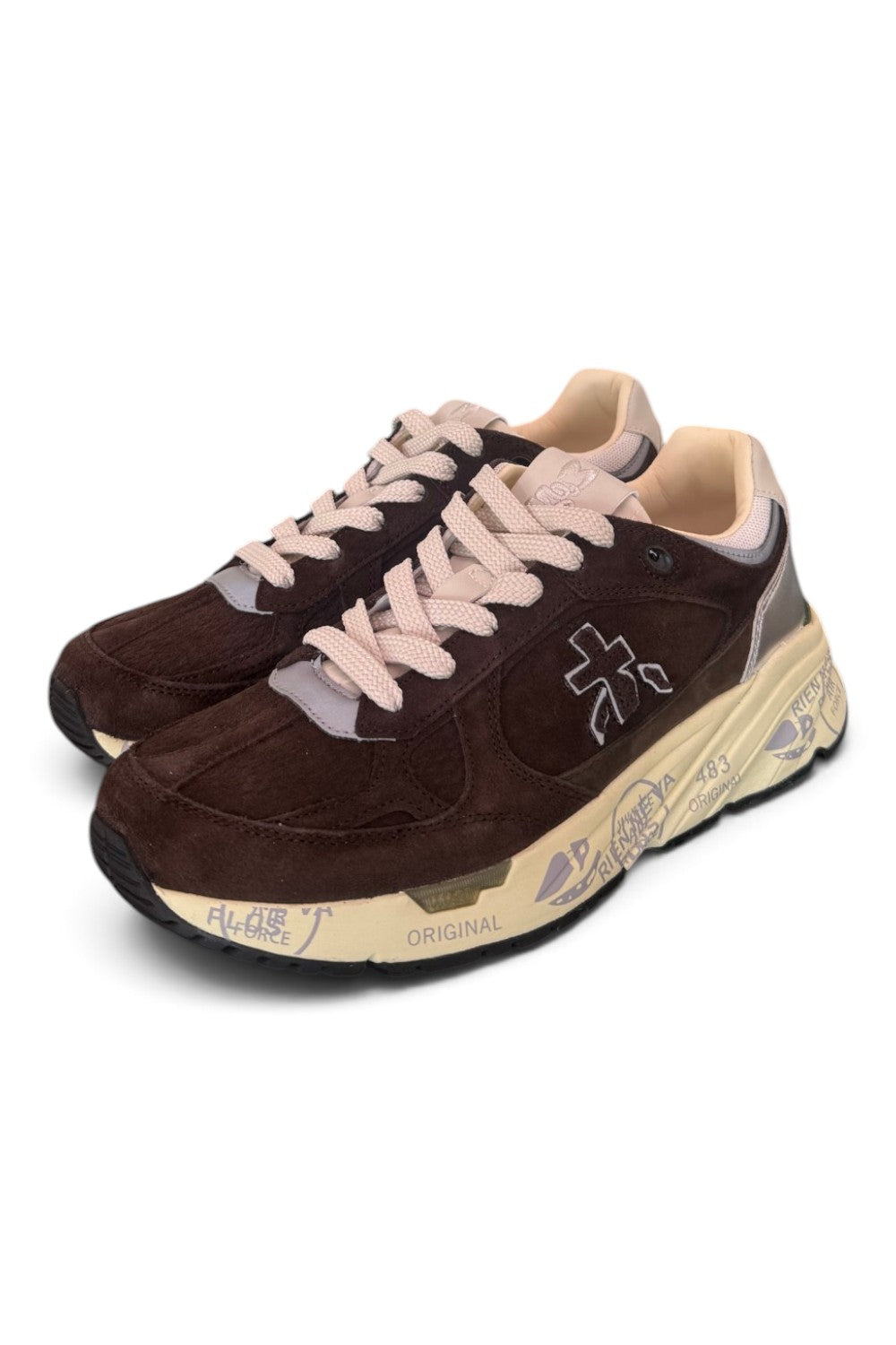 Sneaker donna Mased 8596 Premiata testa di moro suede 