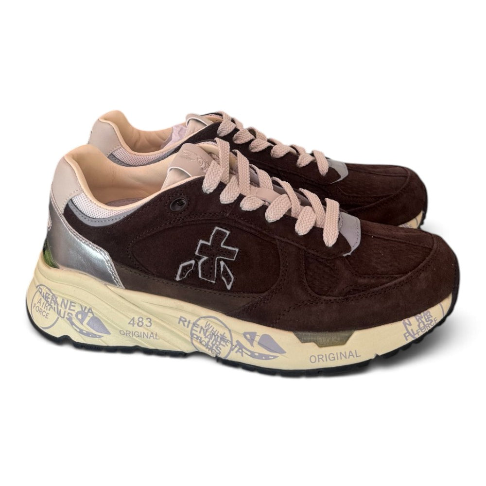 Sneaker donna Mased 8596 Premiata testa di moro suede 