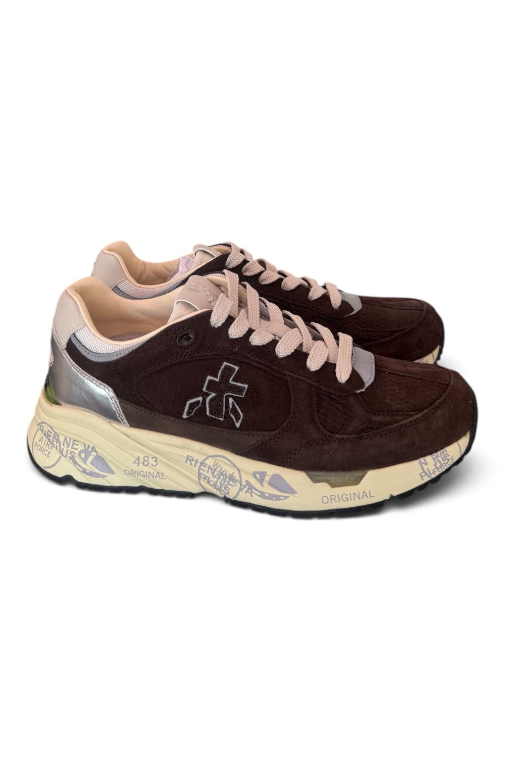 Sneaker donna Mased 8596 Premiata testa di moro suede 