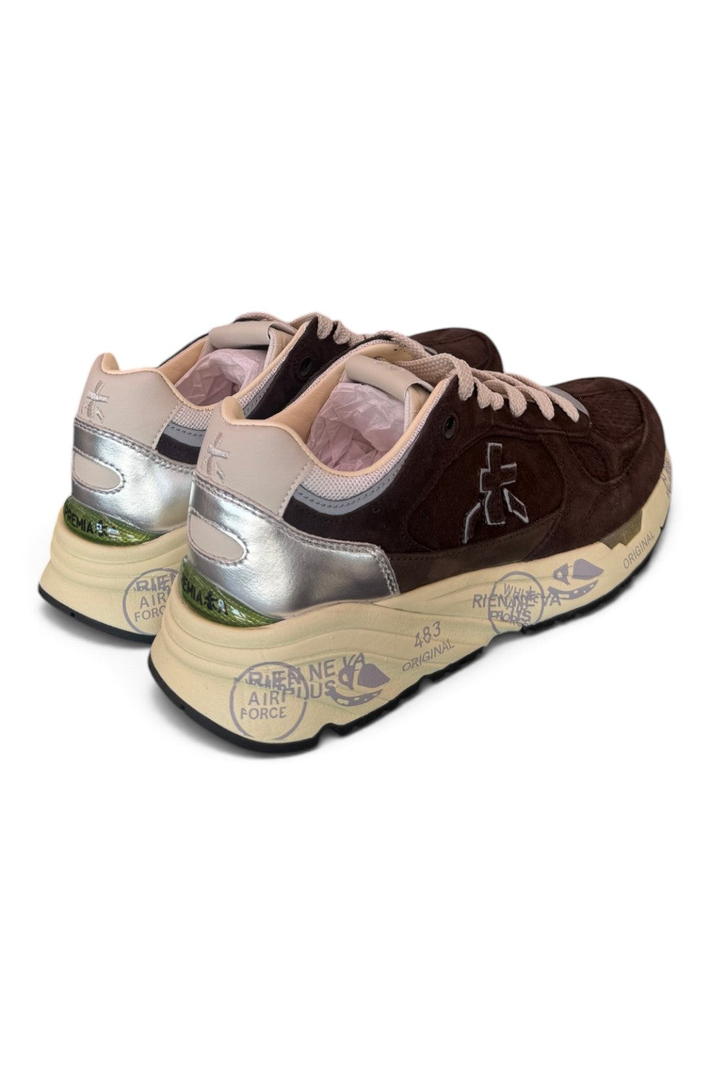 Sneaker donna Mased 8596 Premiata testa di moro suede 
