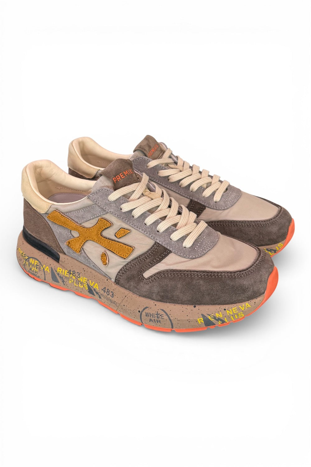 Sneaker Premiata Mick 7866 uomo beige tortora 