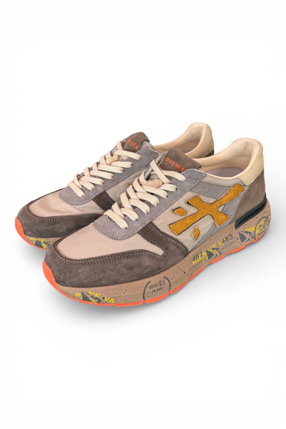 Sneaker Premiata Mick 7866 uomo beige tortora 