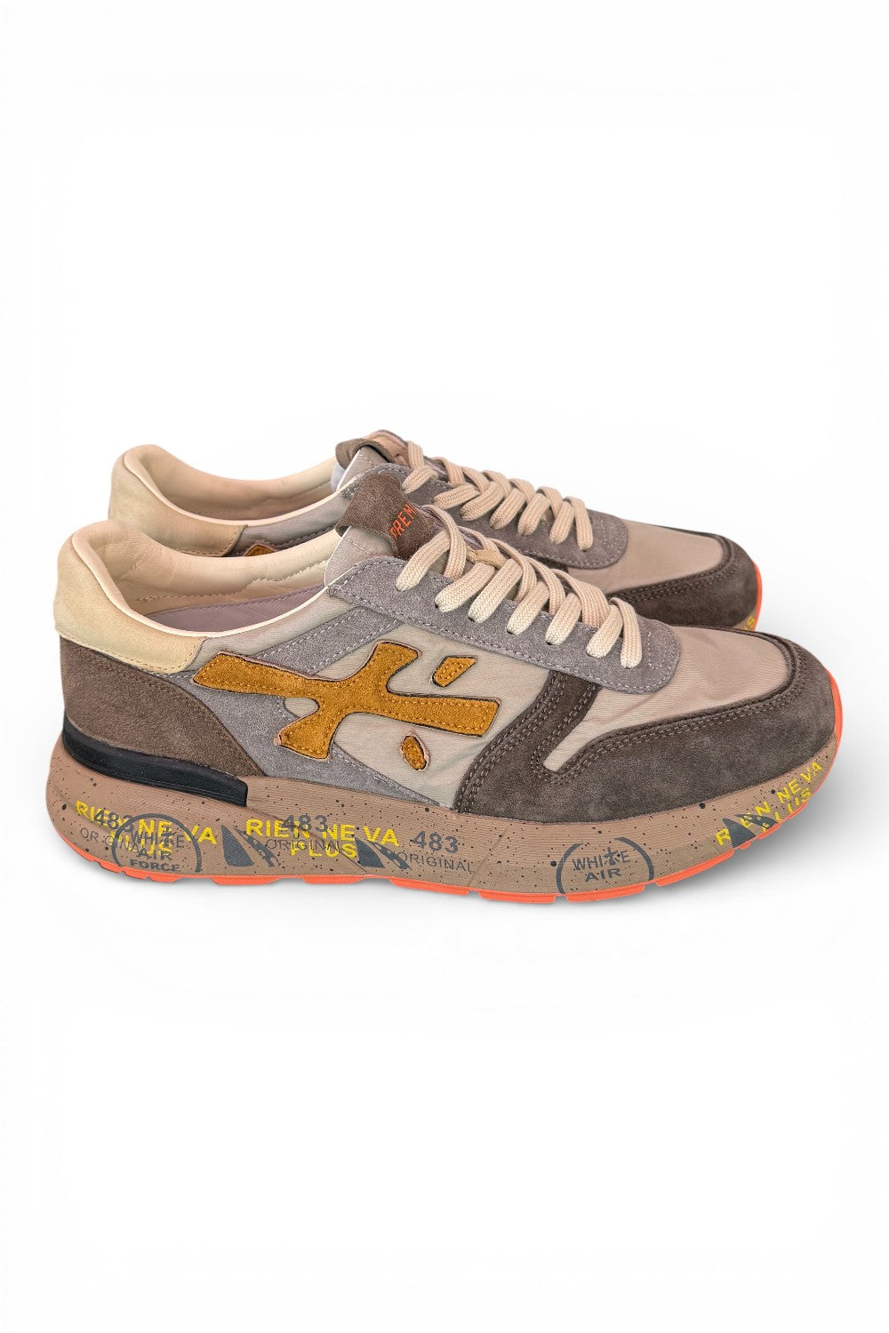 Sneaker Premiata Mick 7866 uomo beige tortora 